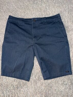 O’Neils men’s sz 34 blue Chino flat front Shorts golf, beach, summer, classic